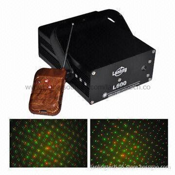 Mini Firework Disco Laser Light with Remote Controller, 110, 220 to 250V, 50/60Hz, 10W Input